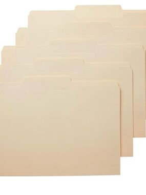 Amazon Basics Manila File Folders Legal Size (Qty 100)